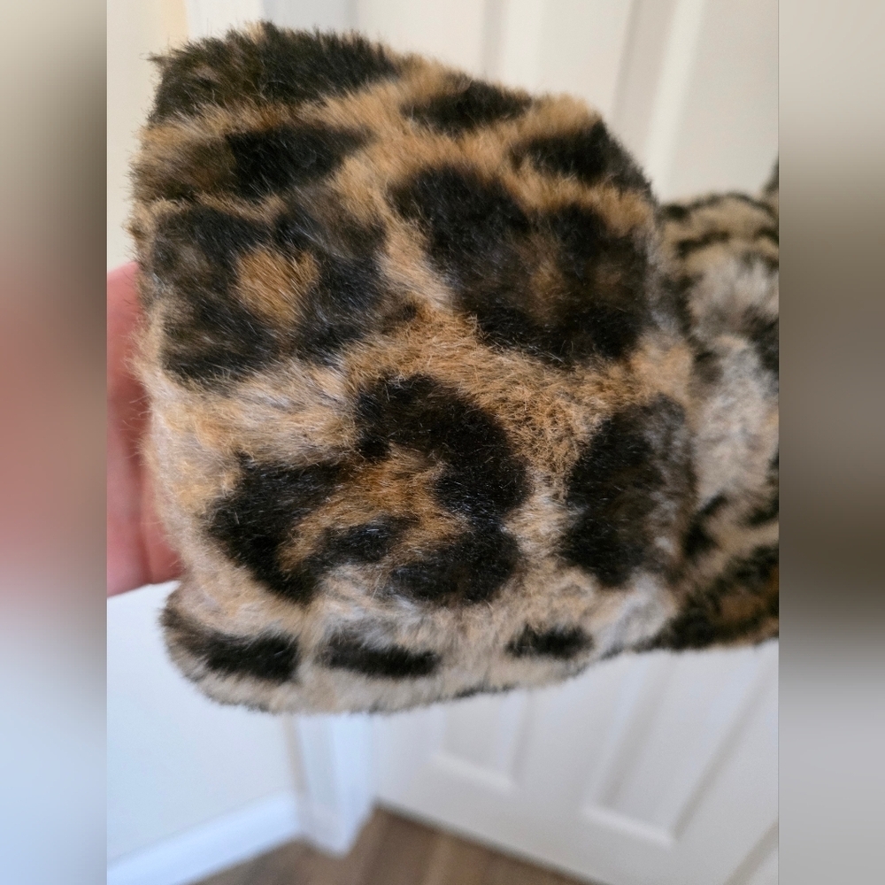 Vintage MONDI faux Fur Leopard Statement Coat-Made In Germany-Y2K Mob Wife Lux - Picture 7 of 15